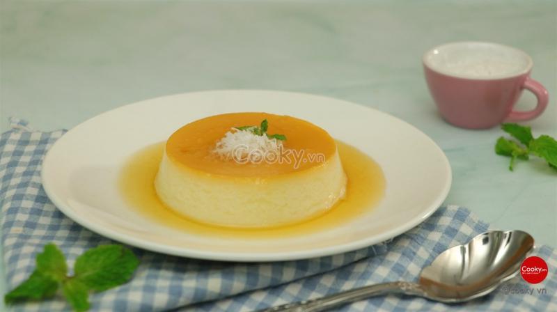 Bánh flan dừa trứng