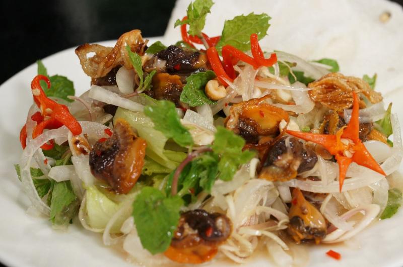 Gỏi sò lông hoa chuối