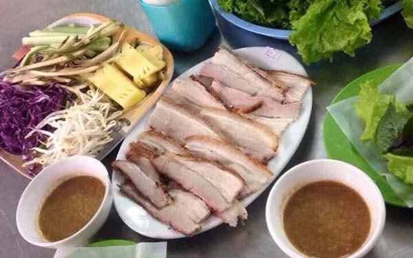 Bánh tráng cuốn thịt heo