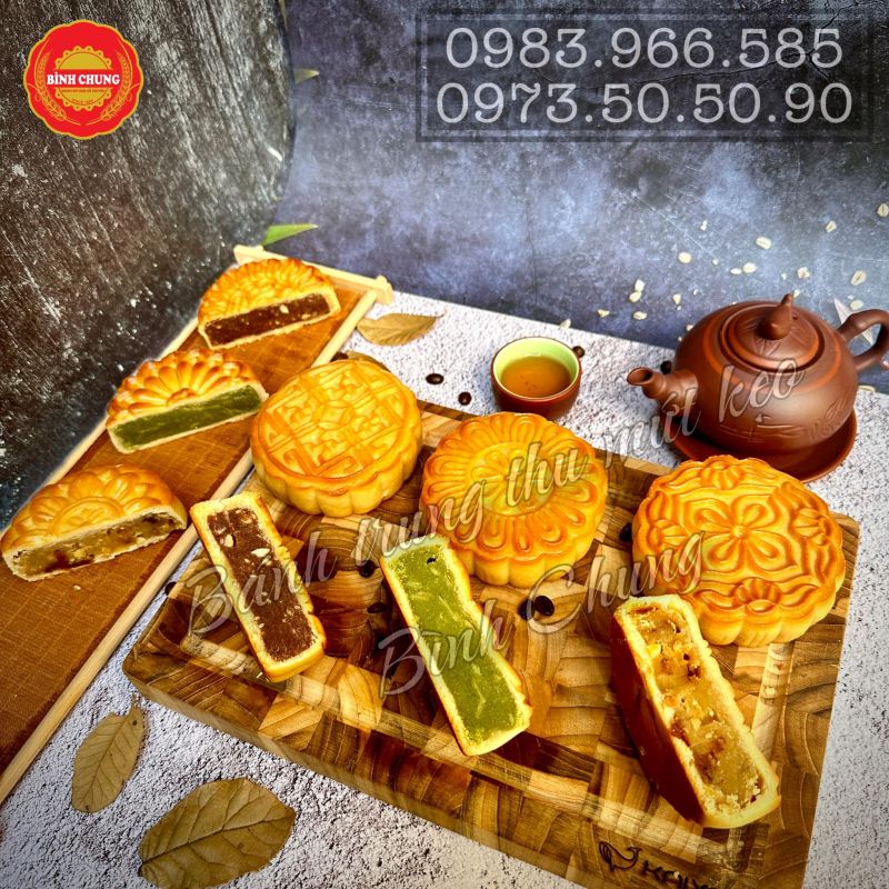 Bánh Trung thu mứt kẹo Bình Chung