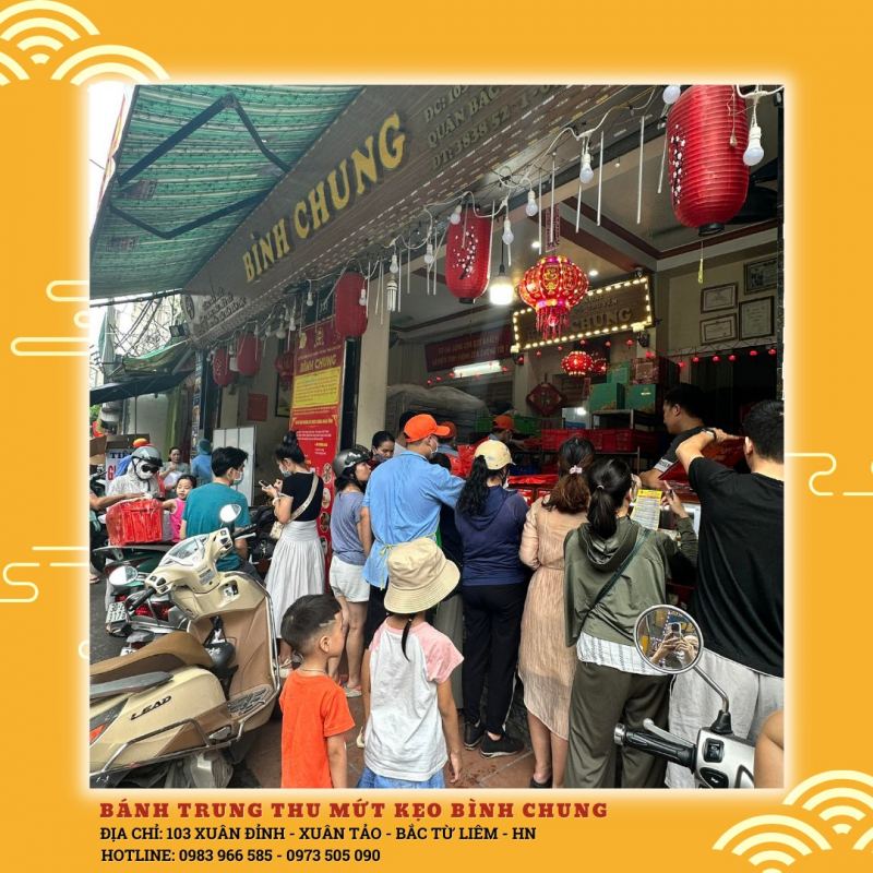 Bánh Trung thu mứt kẹo Bình Chung