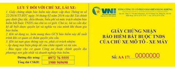 Bảo hiểm xe máy VNI