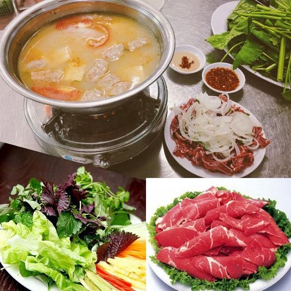 Bắp bò nhúng mẻ