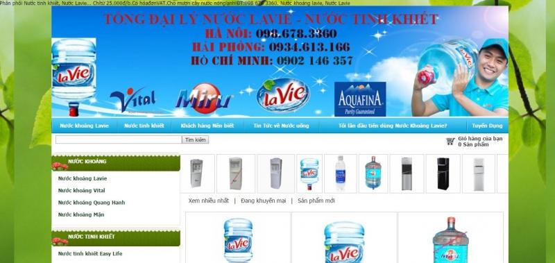 Tổng đại lý phân phối nước khoáng, nước tinh khiết LaVie