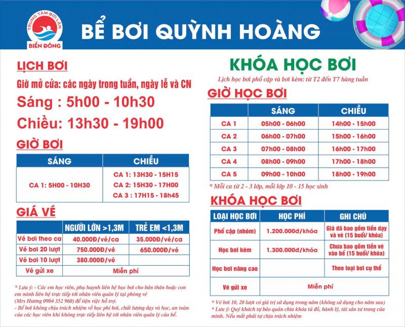 Bể Bơi Quỳnh Hoàng