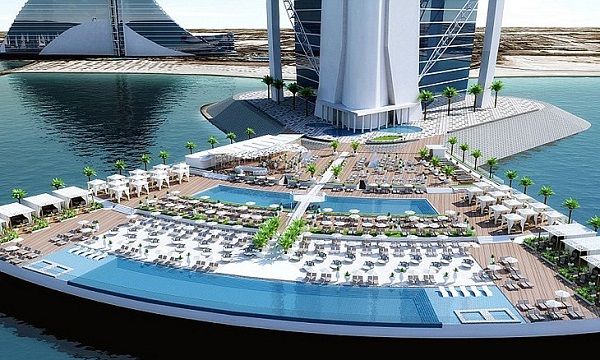 Bể bơi Terrace, Burj Al Arab, Dubai