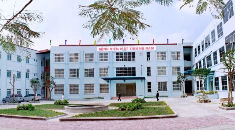 Khuôn viên bao quát Bệnh viện mắt tỉnh Hà Nam