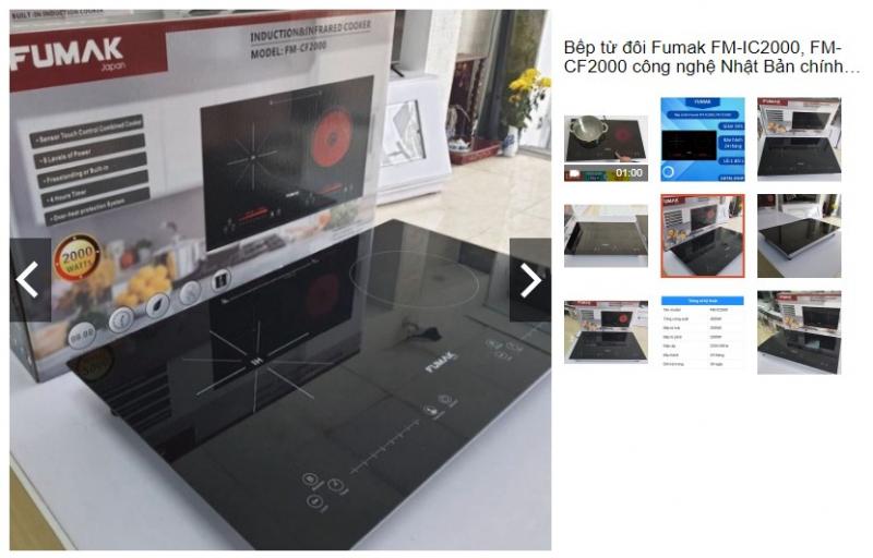 Bếp từ đôi Fumak FM-IC2000