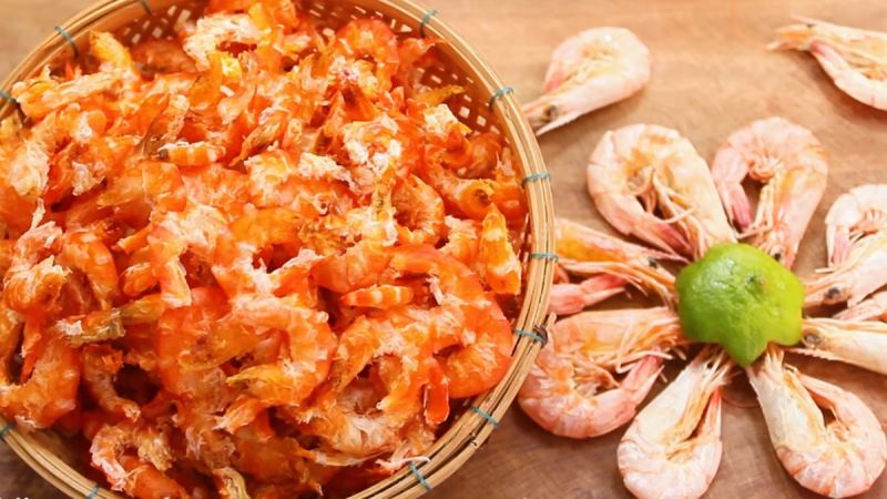 Bí ngồi xào tôm khô