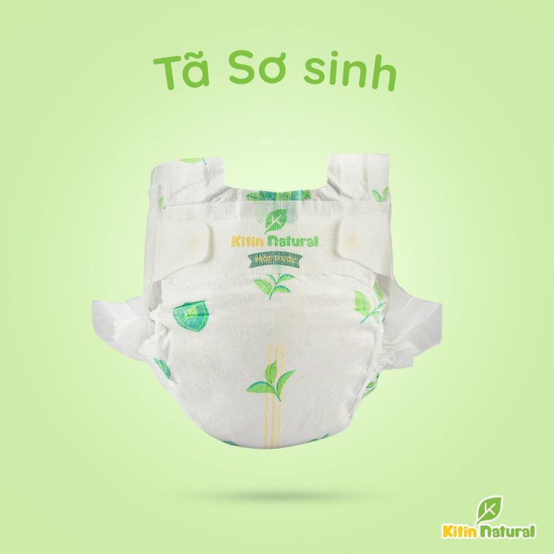 Tã dán Newborn Kitin Natural với thiết kế rãnh rốn Oheso bảo vệ vùng da nhạy cảm