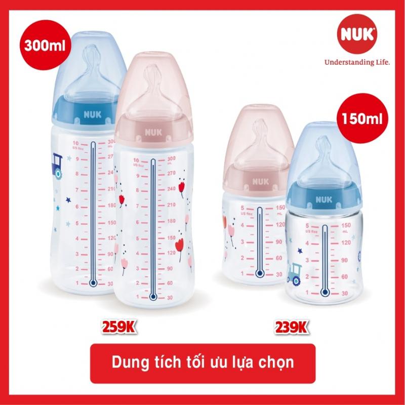 Bình sữa cảm biến nhiệt NUK