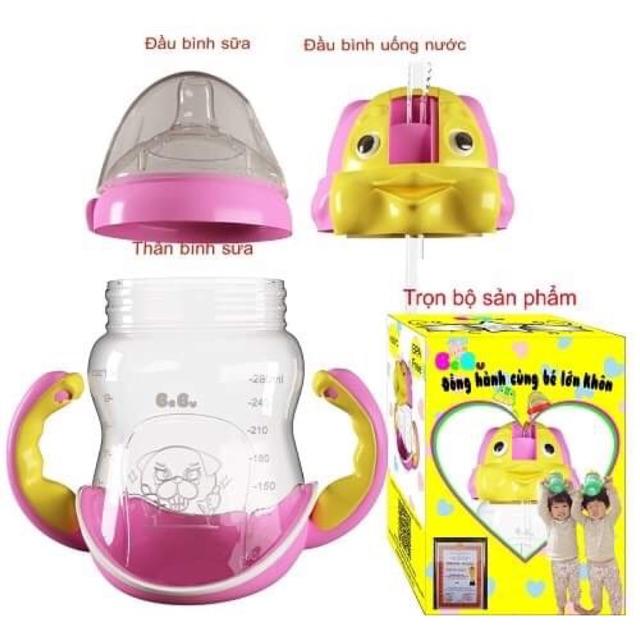Bình sữa đa năng 3 trong 1 BEBU Silicone