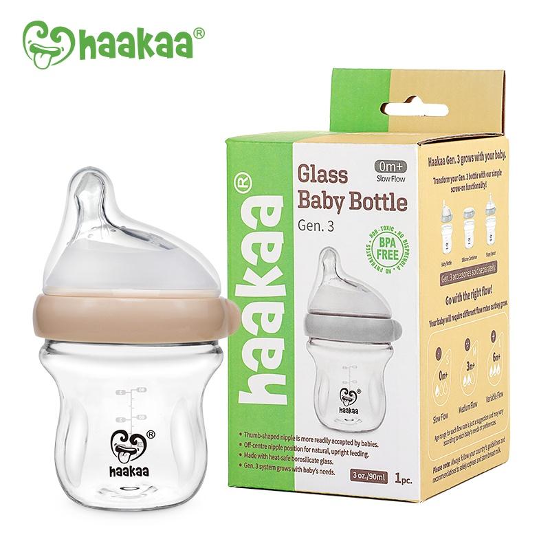 Bình sữa thủy tinh Gen.3 Haakaa