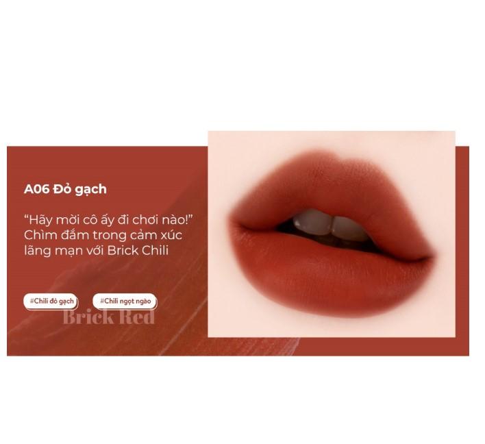 Black Rouge Air Fit Velvet Tint Ver 1 (A06- Brick Red)