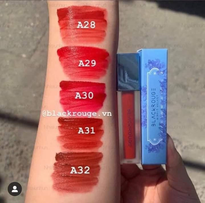 Black Rouge Air Fit Velvet Tint Ver 6 # A31– Đỏ nâu trầm