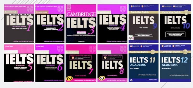 Bộ sách Cambridge nổi tiếng với các sĩ tử thi IELTS