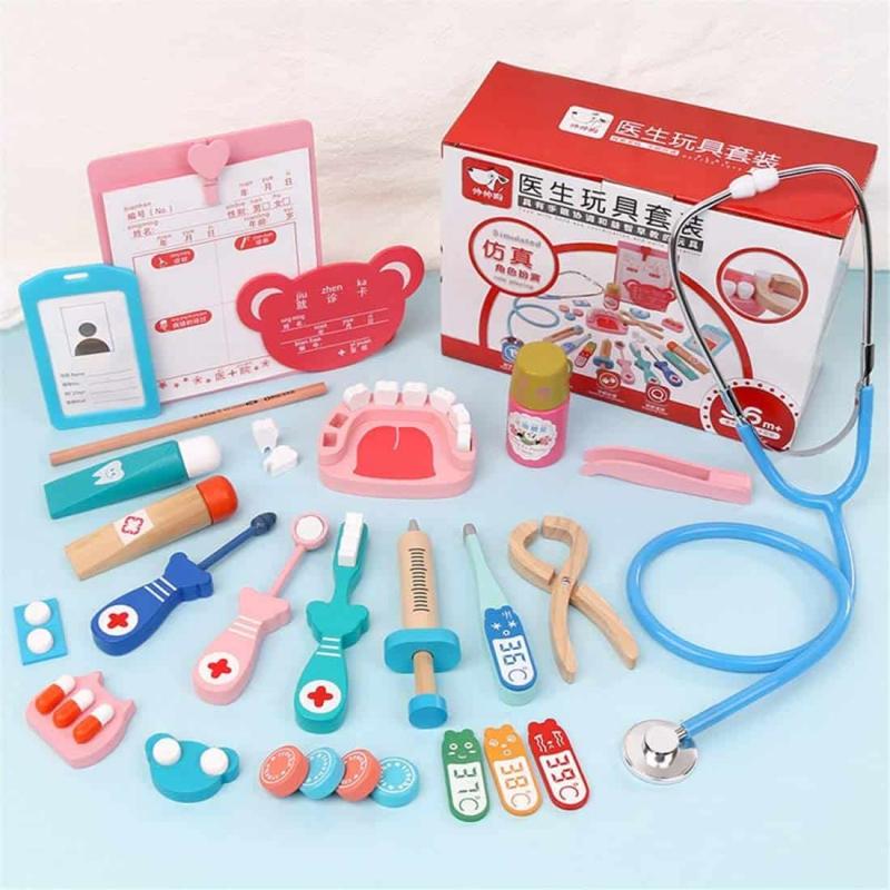 Bộ đồ chơi gỗ bác sĩ nha khoa