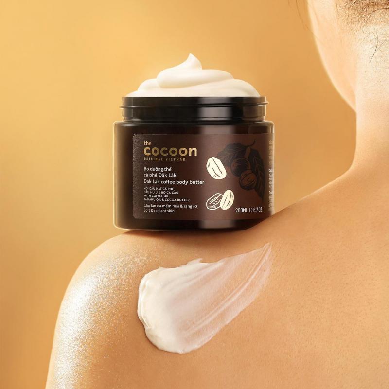 Bơ dưỡng thể cà phê Đắk Lắk Cocoon cho da mềm mịn & rạng rỡ 200ml