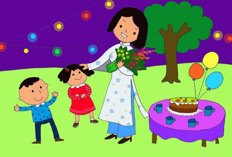 Nhớ hoa con tặng cô thầy