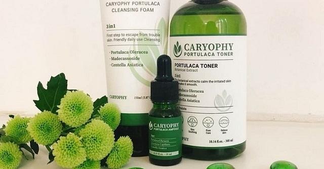 Bộ chăm sóc da mụn Caryophy Portulaca