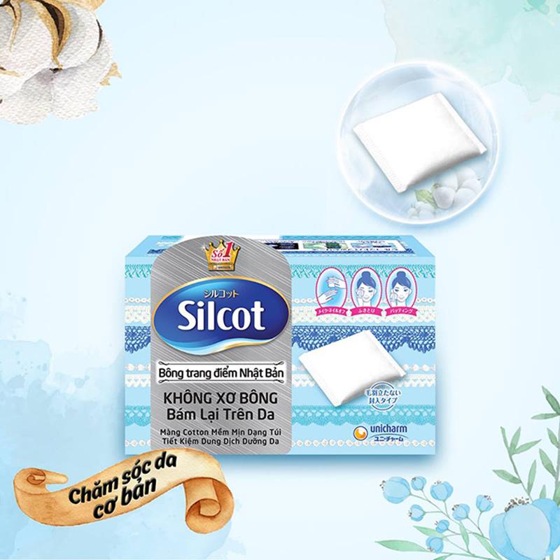 Bông trang điểm (bông tẩy trang) Silcot