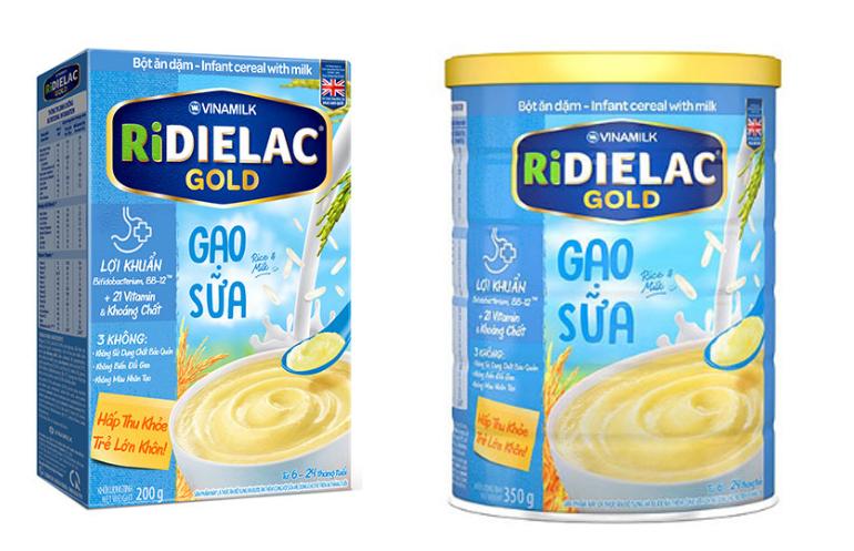 Bột ăn dặm Ridielac Gold gạo sữa
