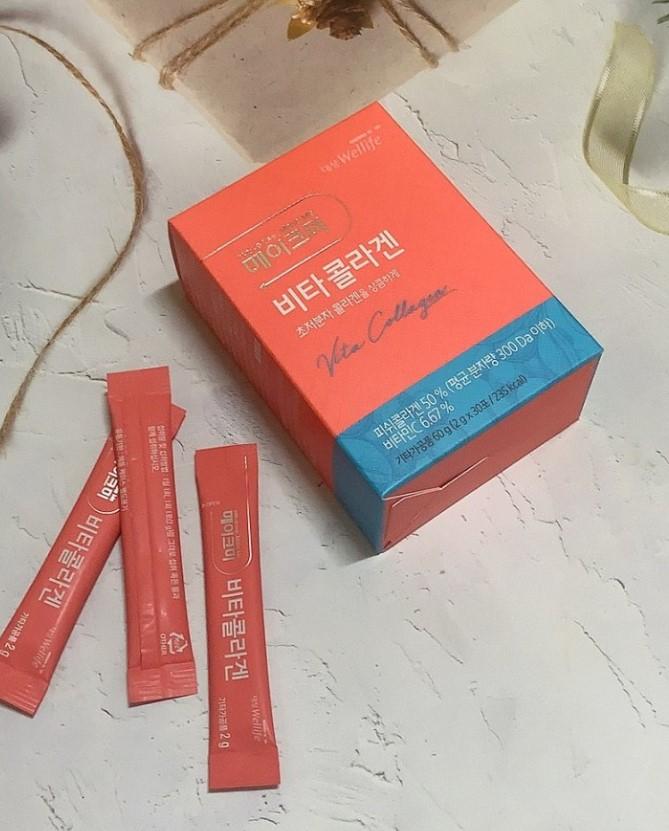 Bột bổ sung Collagen Daesang Wellife Make me Vita Collagen