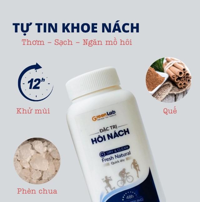 Bột khử mùi hôi nách GreenLab