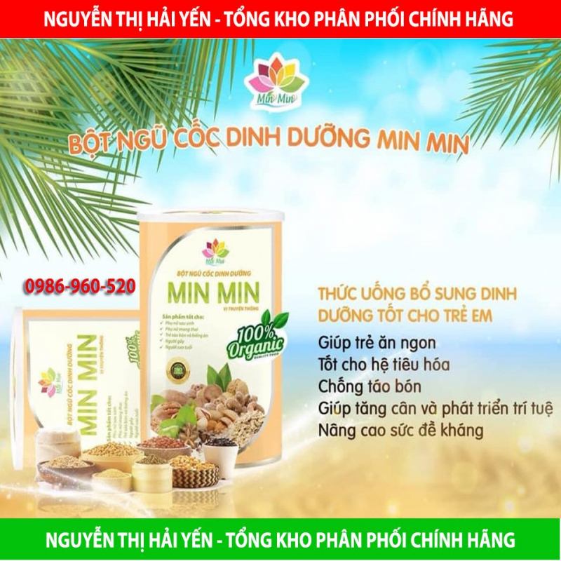 Bột ngũ cốc dinh dưỡng lợi sữa Min Min