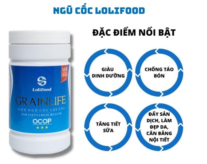 Bột ngũ cốc lợi sữa Lolifood