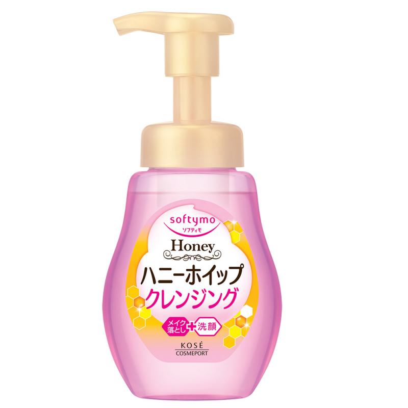 Bọt rửa mặt & tẩy trang dạng bọt 2 trong 1 Kosé Cosmeport Softymo Cleansing Foam Honey Whip