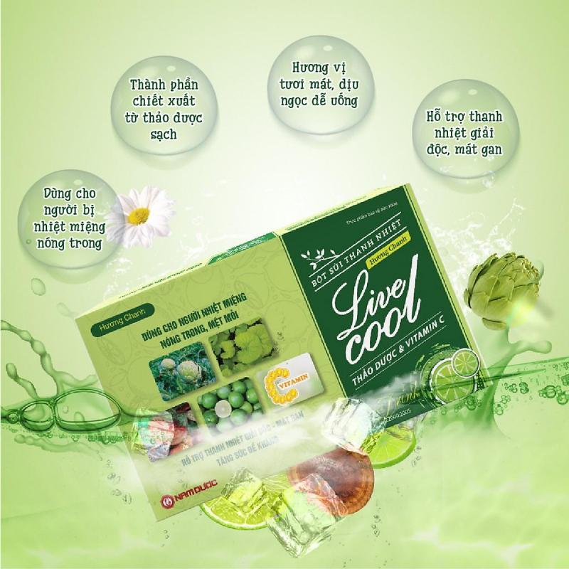 Bột sủi thanh nhiệt Livecool Nam Dược