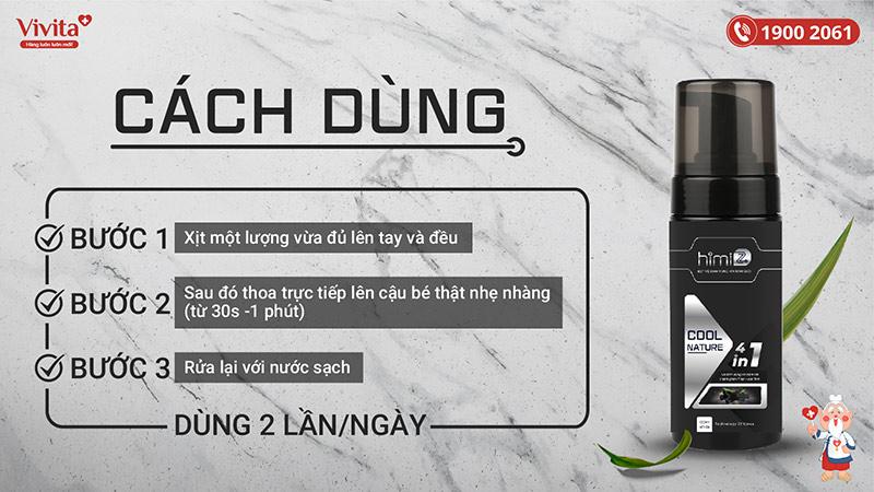 Bọt vệ sinh vùng kín nam giới Himiz Cool Nature 4in1