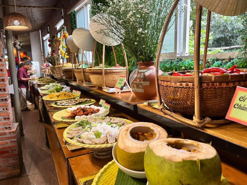 Buffet chay Thiền Ý