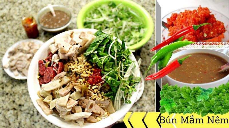 Bún mắm nêm