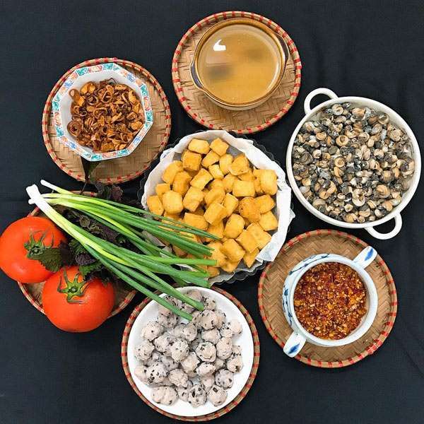 Bún ốc trộn