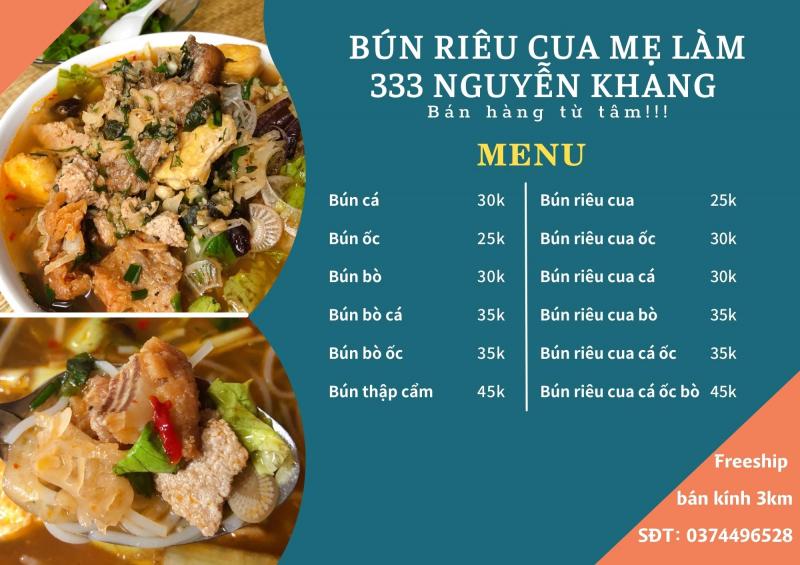 Bún riêu cua Mẹ làm