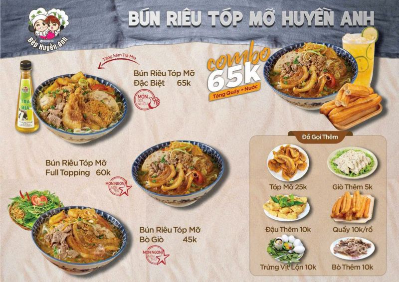 Bún riêu Huyền Anh