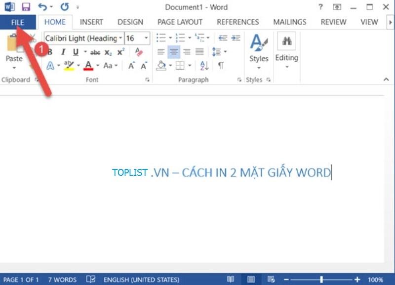 Các bước in 2 mặt trên giấy thủ công