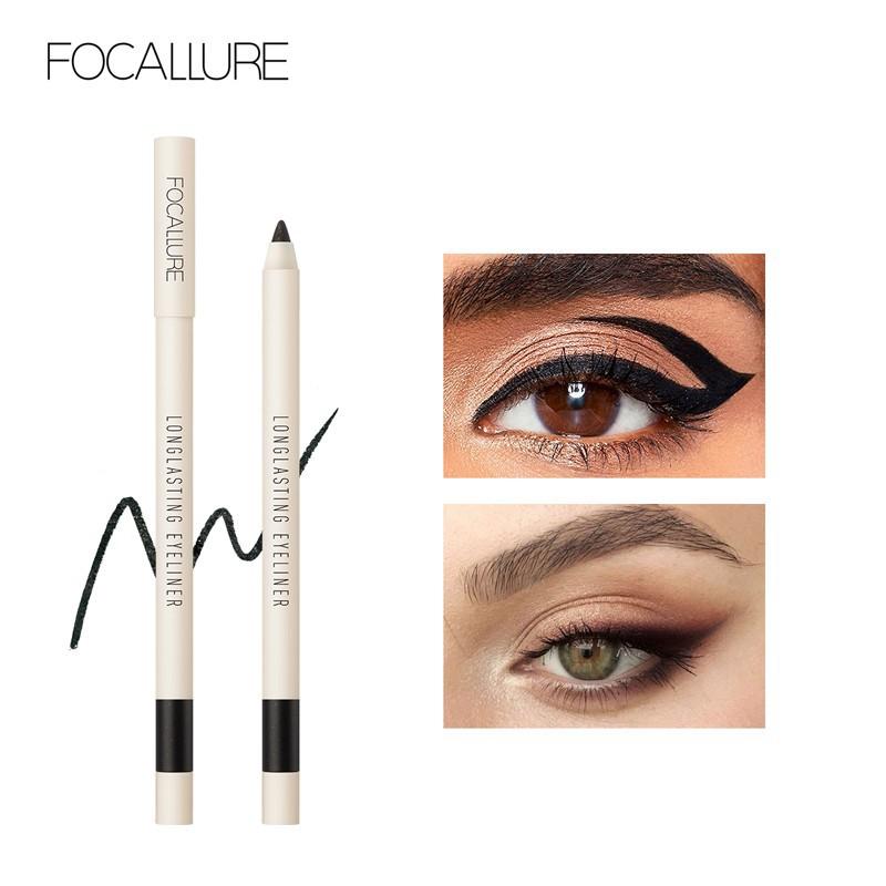 Bút kẻ mắt trang điểm FOCALLURE lâu trôi chống nước tiện dụng 0.45g