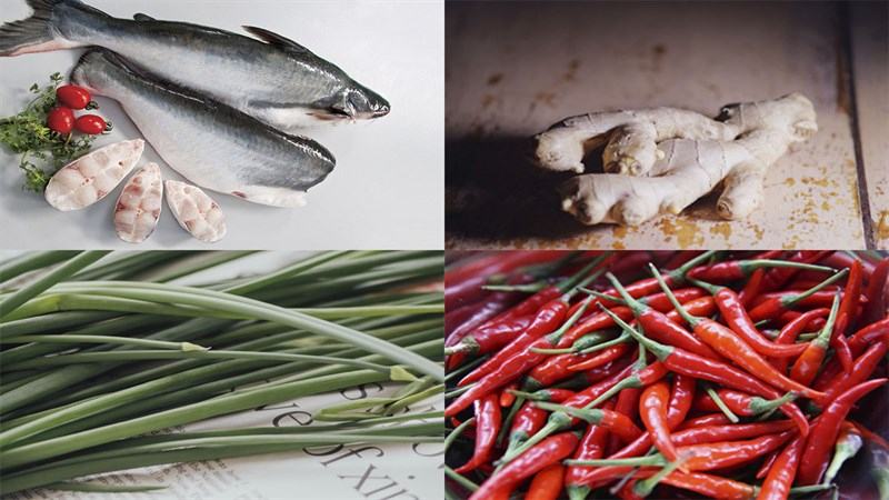 Cá basa hấp gừng