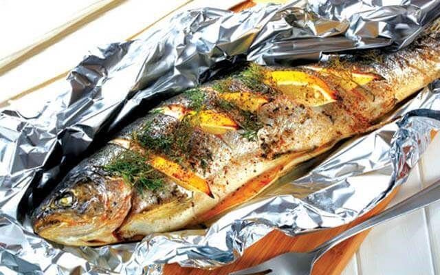 Cá basa nướng giấy bạc bằng nồi chiên không dầu