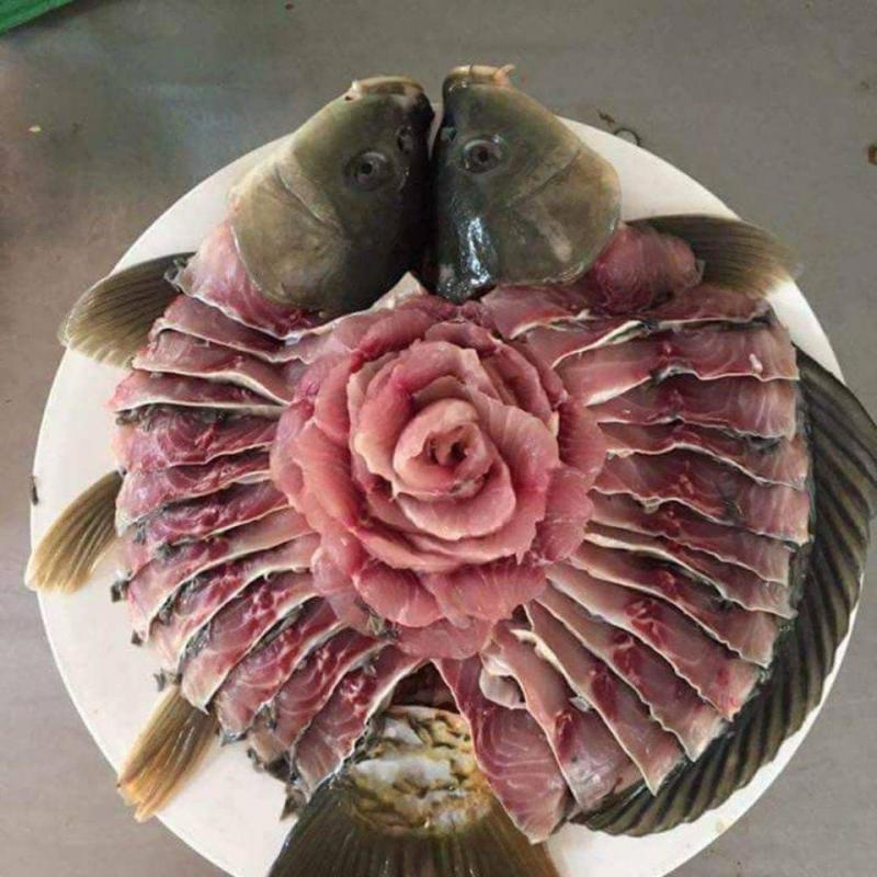 Cá chép giòn thái thớ
