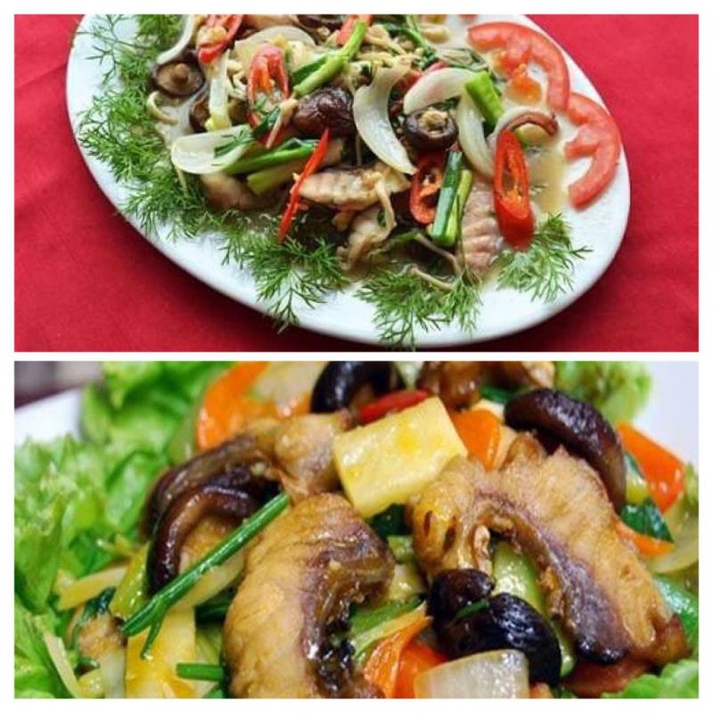 Cá chép giòn xào thập cẩm