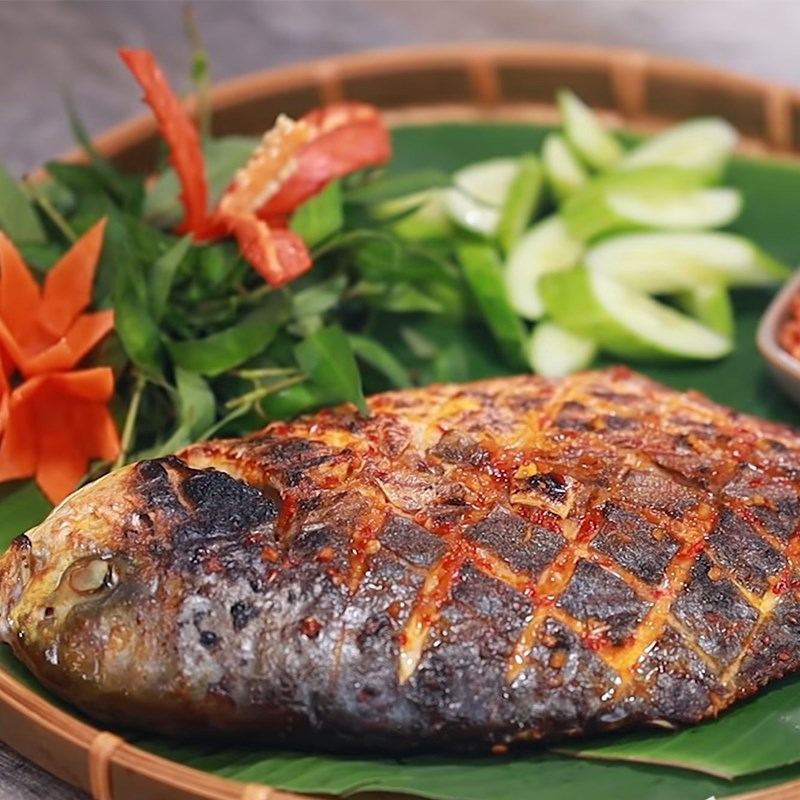 Cá chim nướng muối ớt