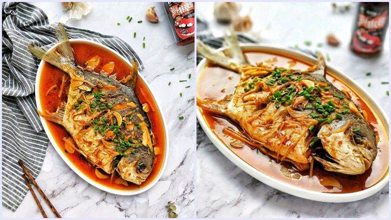 Cá chim om chua ngọt