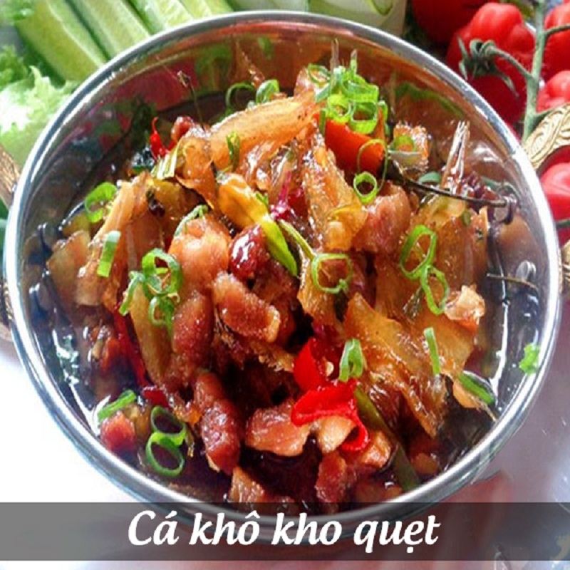 Cá khô kho quẹt