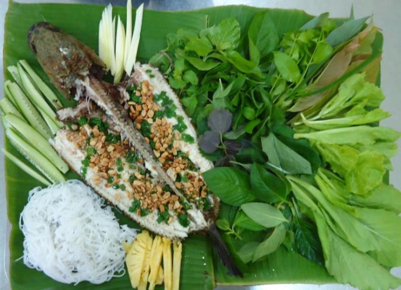 Cá lóc hấp sả chanh