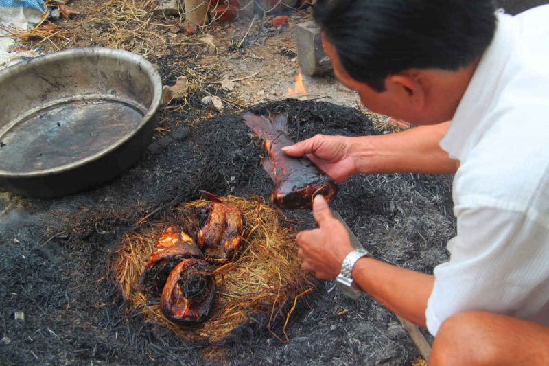 Cá nướng úp chậu Nam Định
