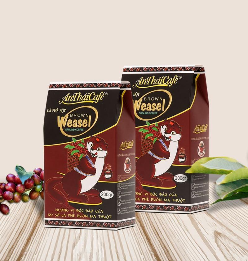 ﻿﻿Cà phê bột Chồn nâu Brown Weasel được đánh giá cao về hương vị và chất lượng
